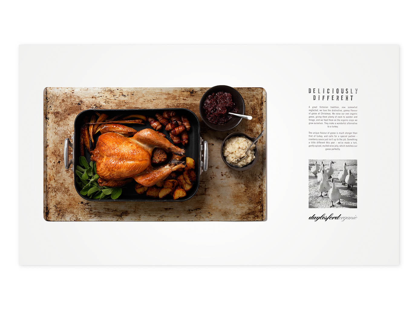 Artwork Photography of Daylesford Organic roast goose by Packshot Factory