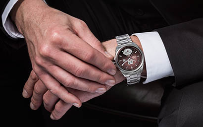 Watches Photography of Tag Heuer watch on hand model