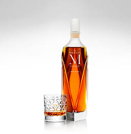 Drinks Photography of Macallan whisky bottle and serve