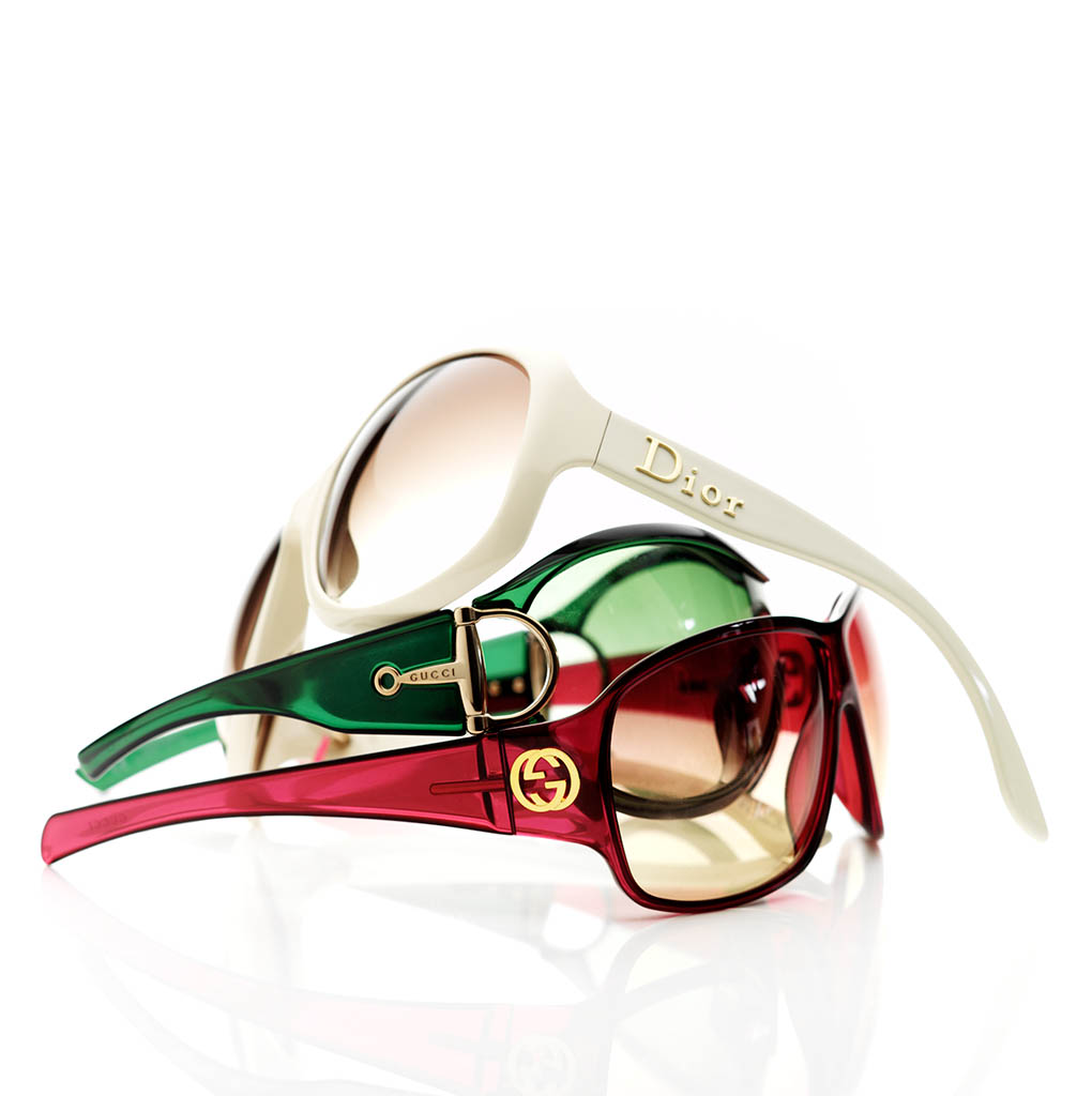 Packshot Factory - Accessories - Dior and Gucci sunglasses