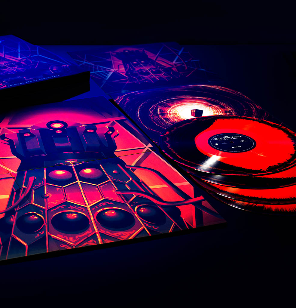Artwork Photography of BBC Doctor Who record collection by Packshot Factory
