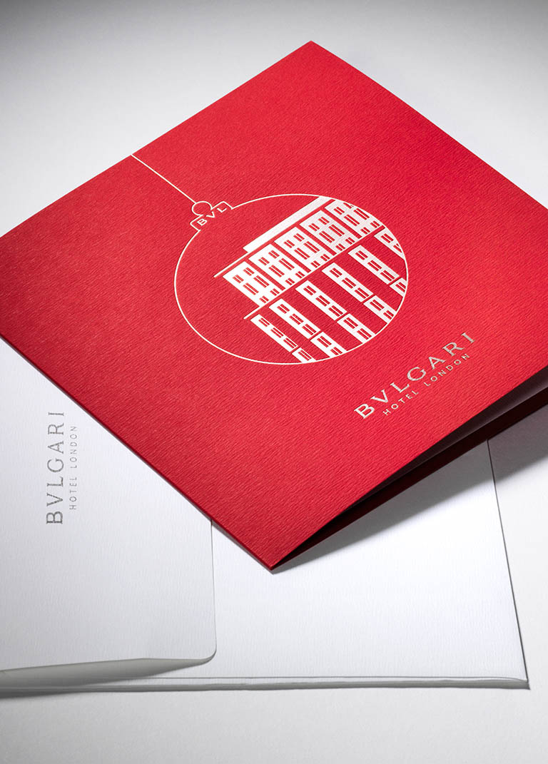 Artwork Photography of Bulgari christmas card by Packshot Factory