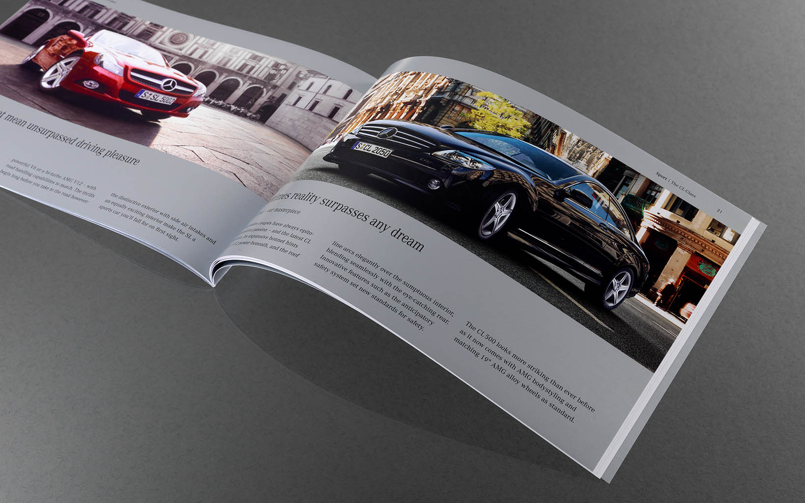 Artwork Photography of Mercedes-Benz brochure by Packshot Factory