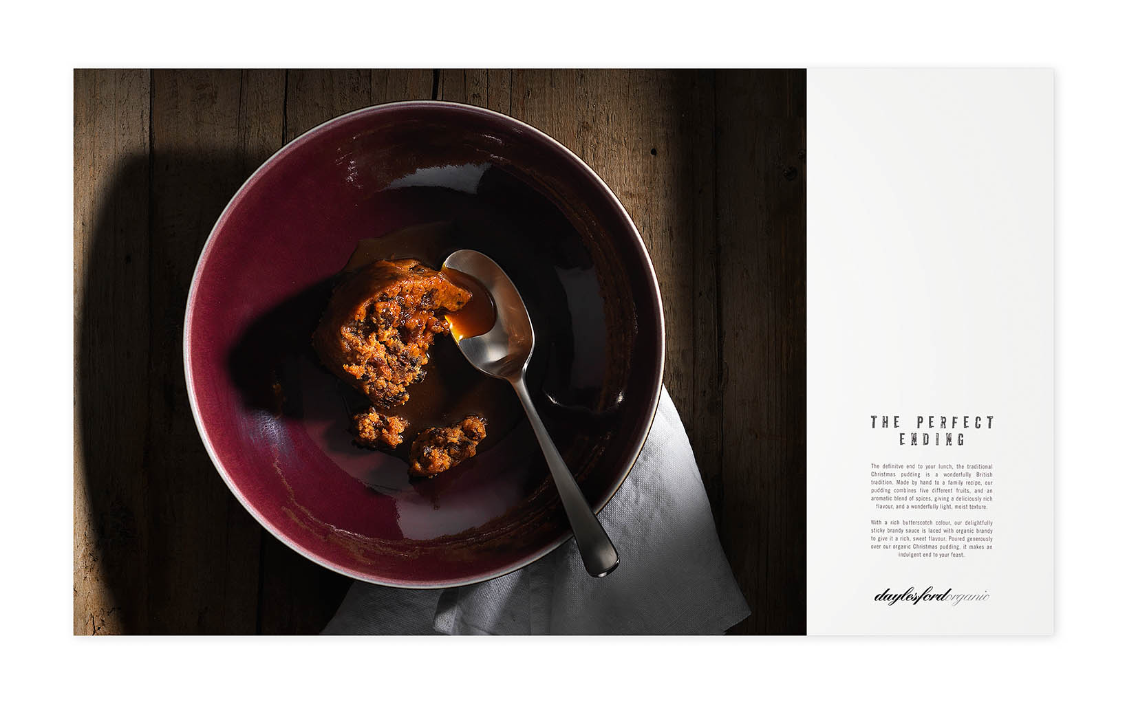 Packshot Factory - Baked - Daylesford Organic Christmas pudding