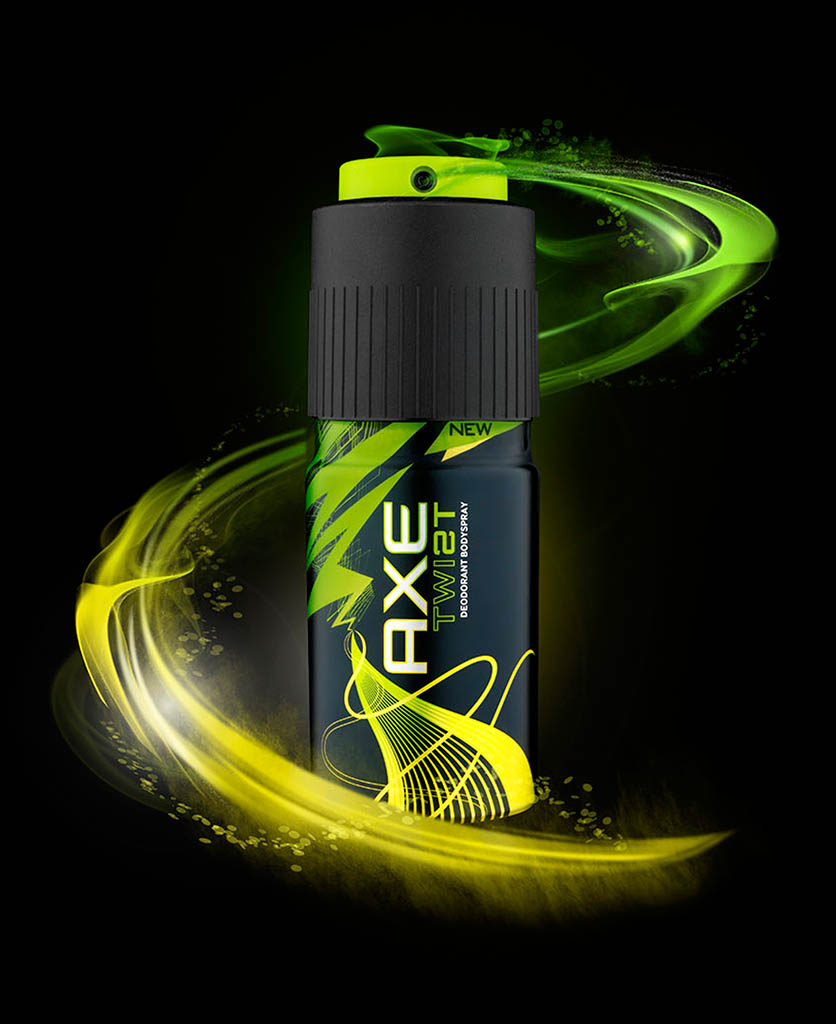 Packshot Factory - Black background - Axe Twist deodorant