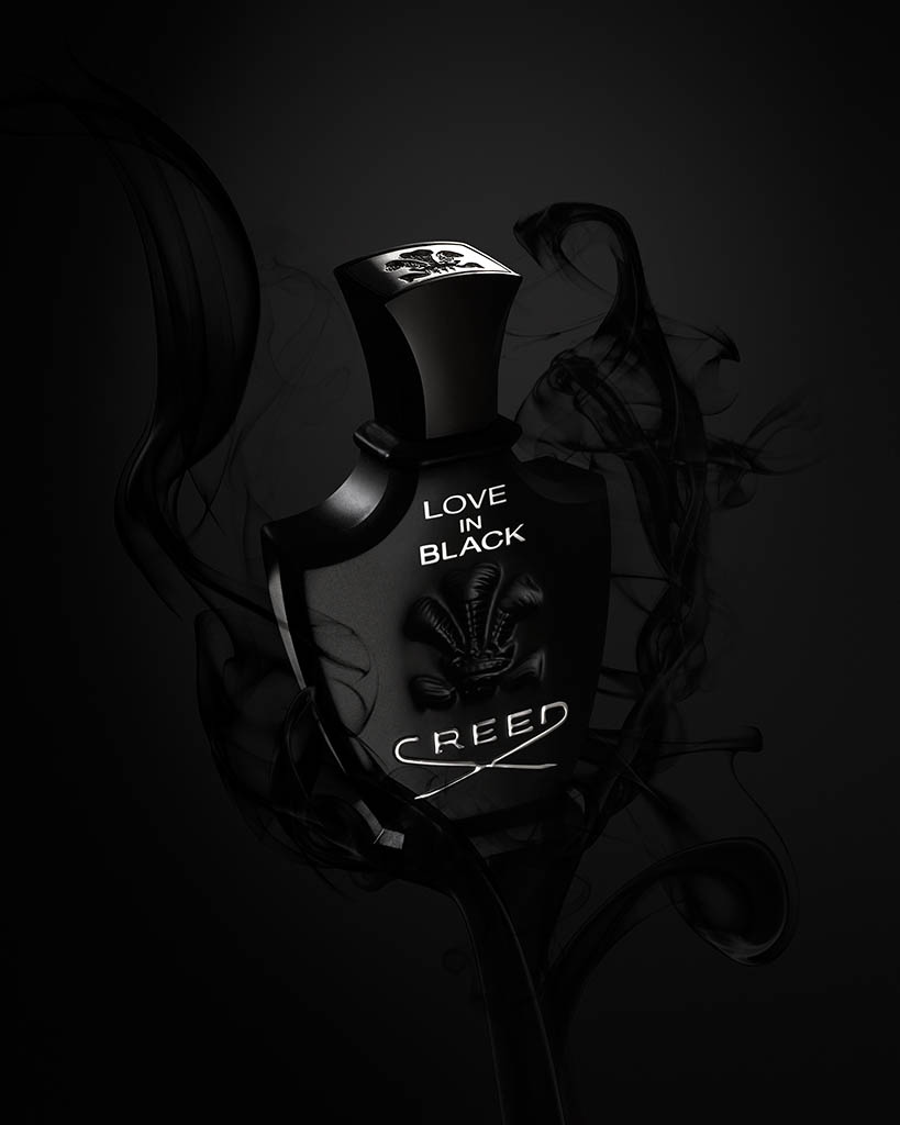 Packshot Factory - Black background - Creed fragrance bottle