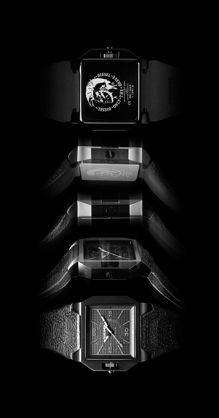 Packshot Factory - Black background - Diesel watch