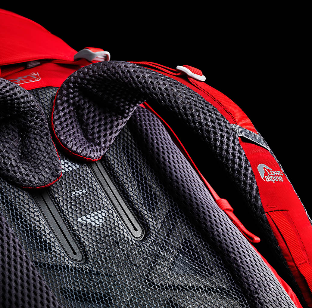 Packshot Factory - Black background - Lowe Alpine backpacks