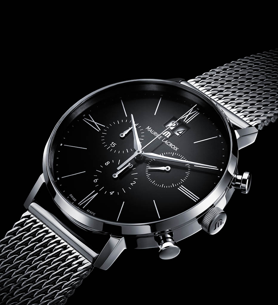 Packshot Factory - Black background - Maurice Lacroixs watch