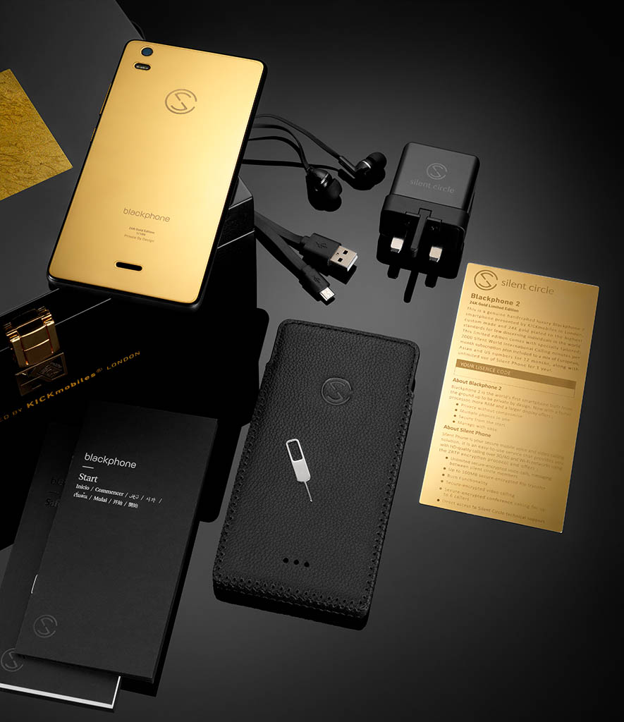 Packshot Factory - Black background - Silent Circle Blackphone  box set