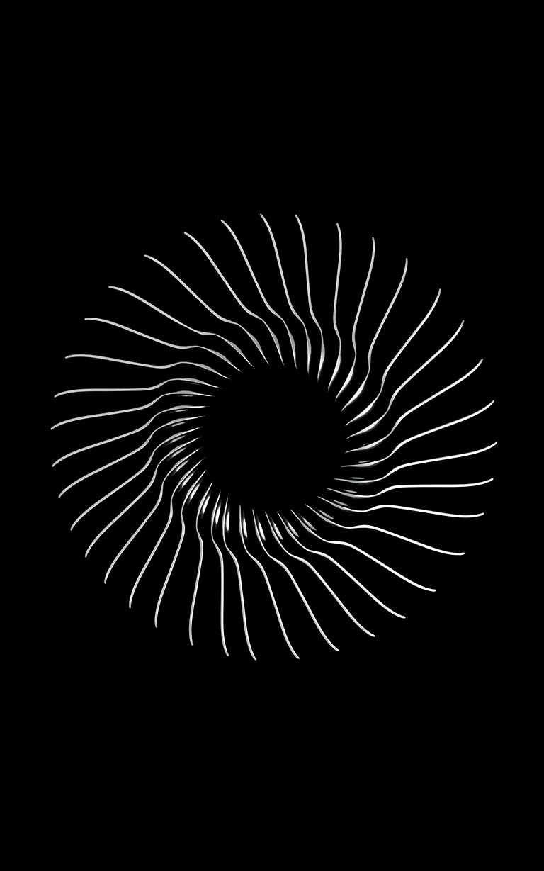 Packshot Factory - Black background - Spoons arranged in circle