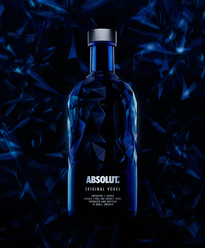 Packshot Factory - Bottle - Absolut Vodka bottle