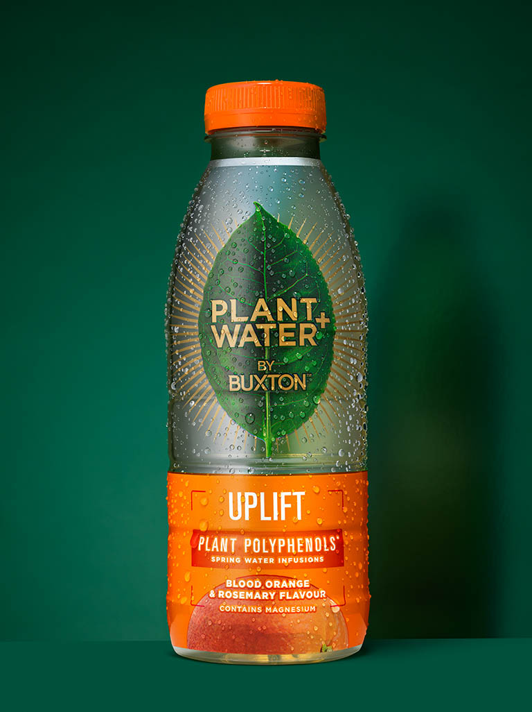 Packshot Factory - Bottle - Buxton plant water bottle