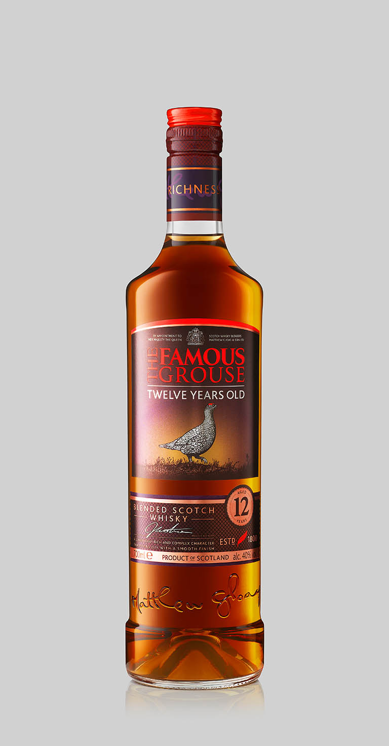 Packshot Factory - Bottle - Famous Grouse whisky bottle