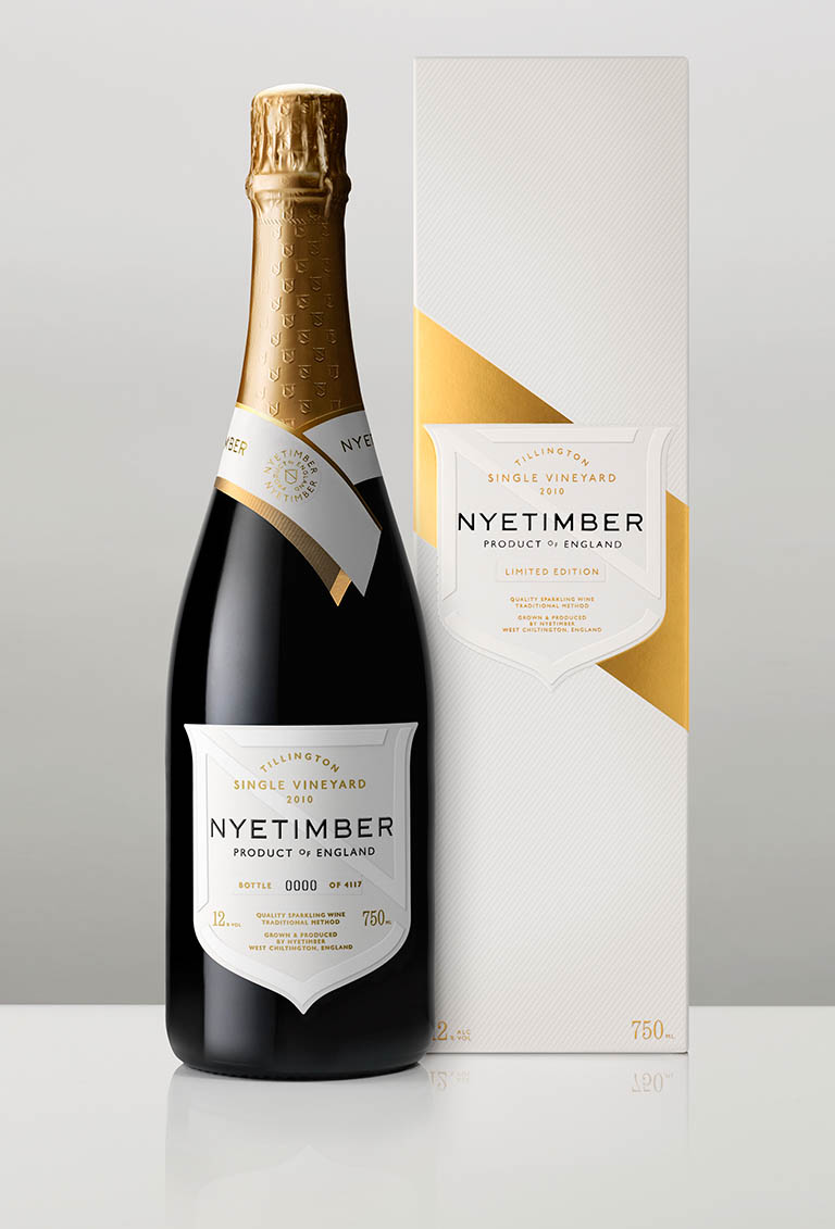 Packshot Factory - Bottle - Nyetimber sparkling wine bottles