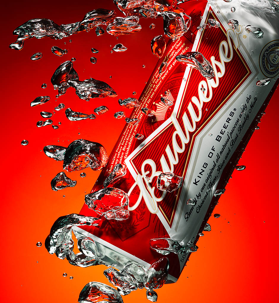 Packshot Factory - Bubble - Budweiser beer can