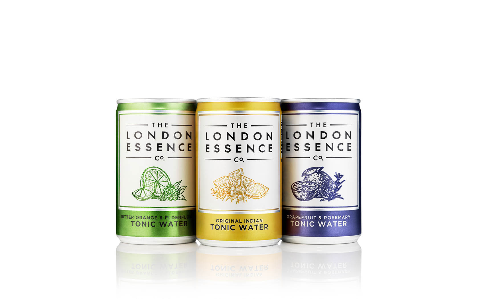 Packshot Factory Can London Essence Tonic Water cans