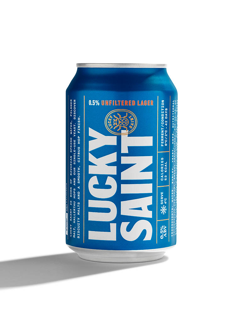 Packshot Factory - Can - Lucky Saint alcohol free beer can