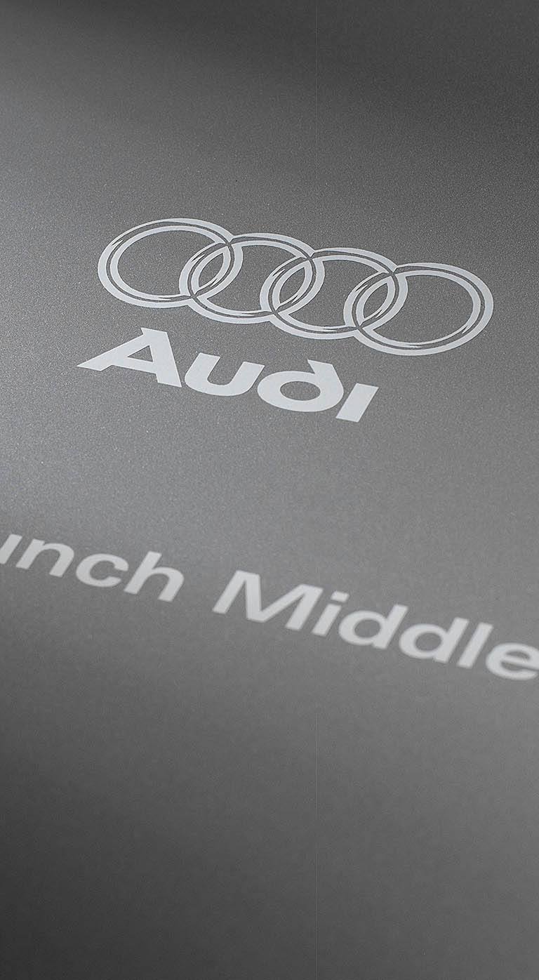 Packshot Factory - Collateral - Audi invitation artwork