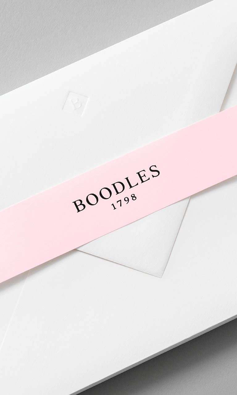 Packshot Factory - Collateral - Boodles stationery