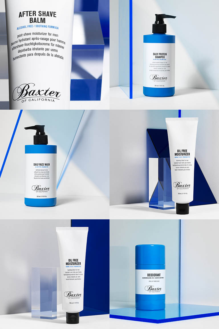 Packshot Factory - Coloured background - Baxter grooming products