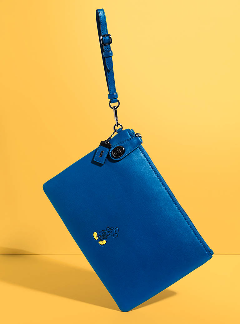 Packshot Factory - Coloured background - Coach leather clutch