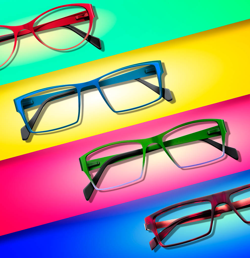 Packshot Factory - Coloured background - Glasses frames