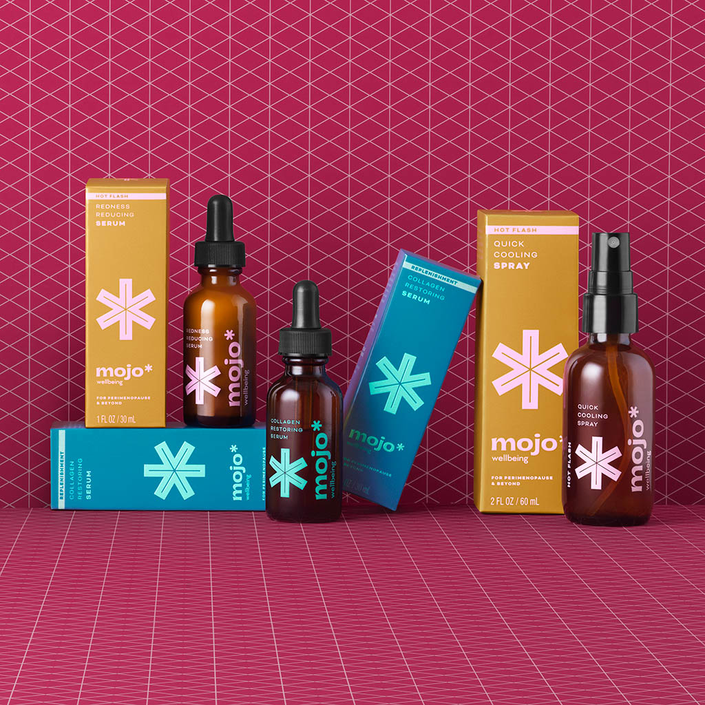 Packshot Factory - Coloured background - Mojo skin care products