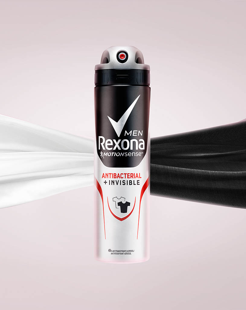 Packshot Factory - Coloured background - Rexona deodorant spray can