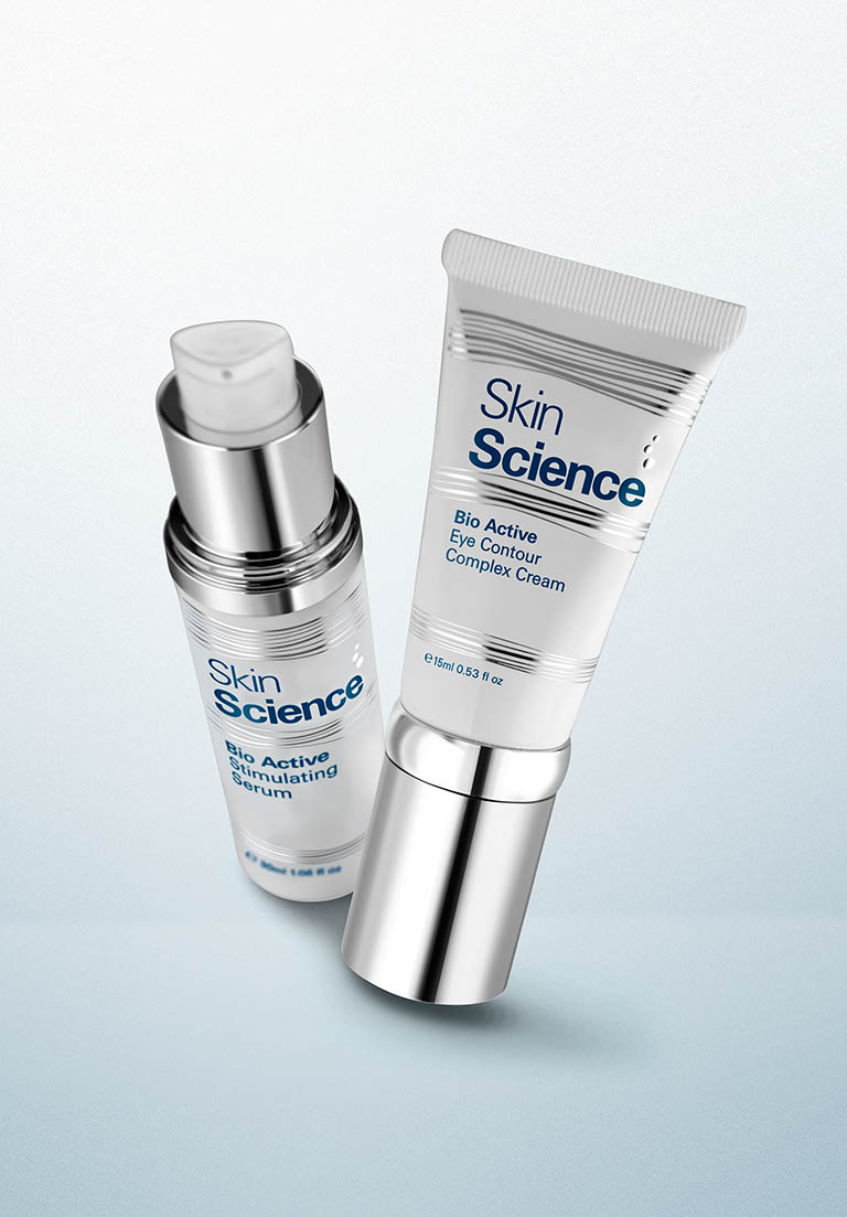 Packshot Factory - Coloured background - Skin Science skin care products