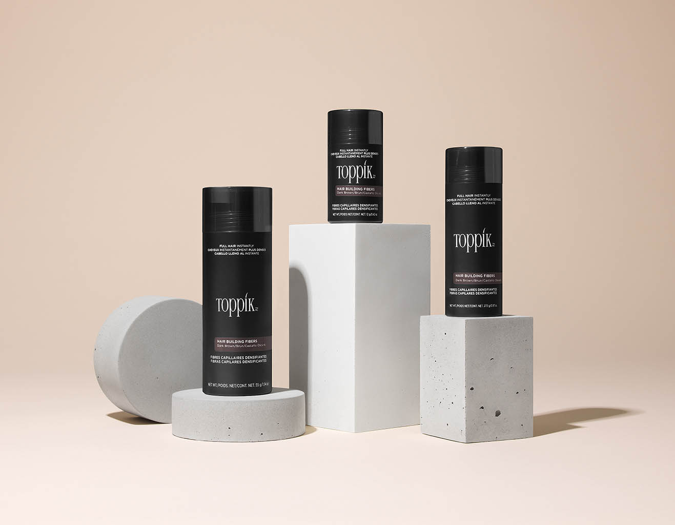 Packshot Factory - Coloured background - Toppik hair care products