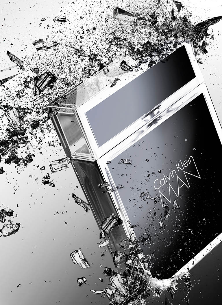 Cosmetics Photography of Calvin Klein perfume bottle by Packshot Factory