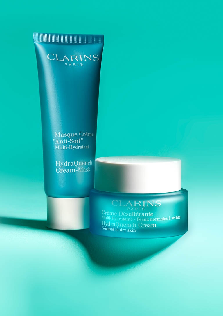 Cosmetics Photography of Clarins skin care by Packshot Factory