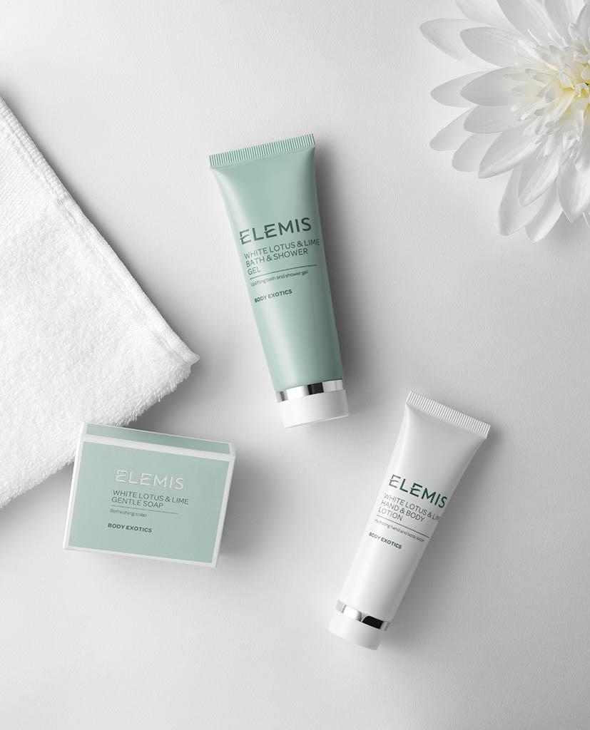 Cosmetics Photography of Elemis skin care products by Packshot Factory