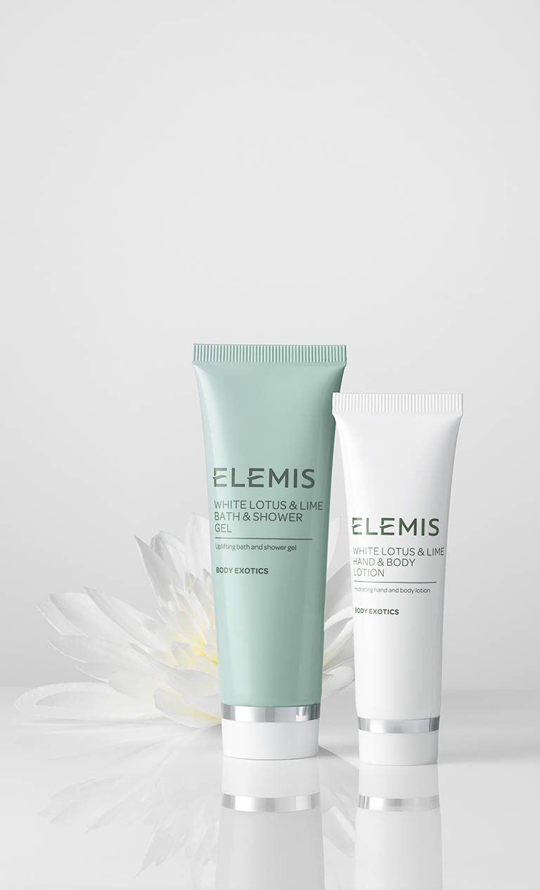 Cosmetics Photography of Elemis skin care products by Packshot Factory