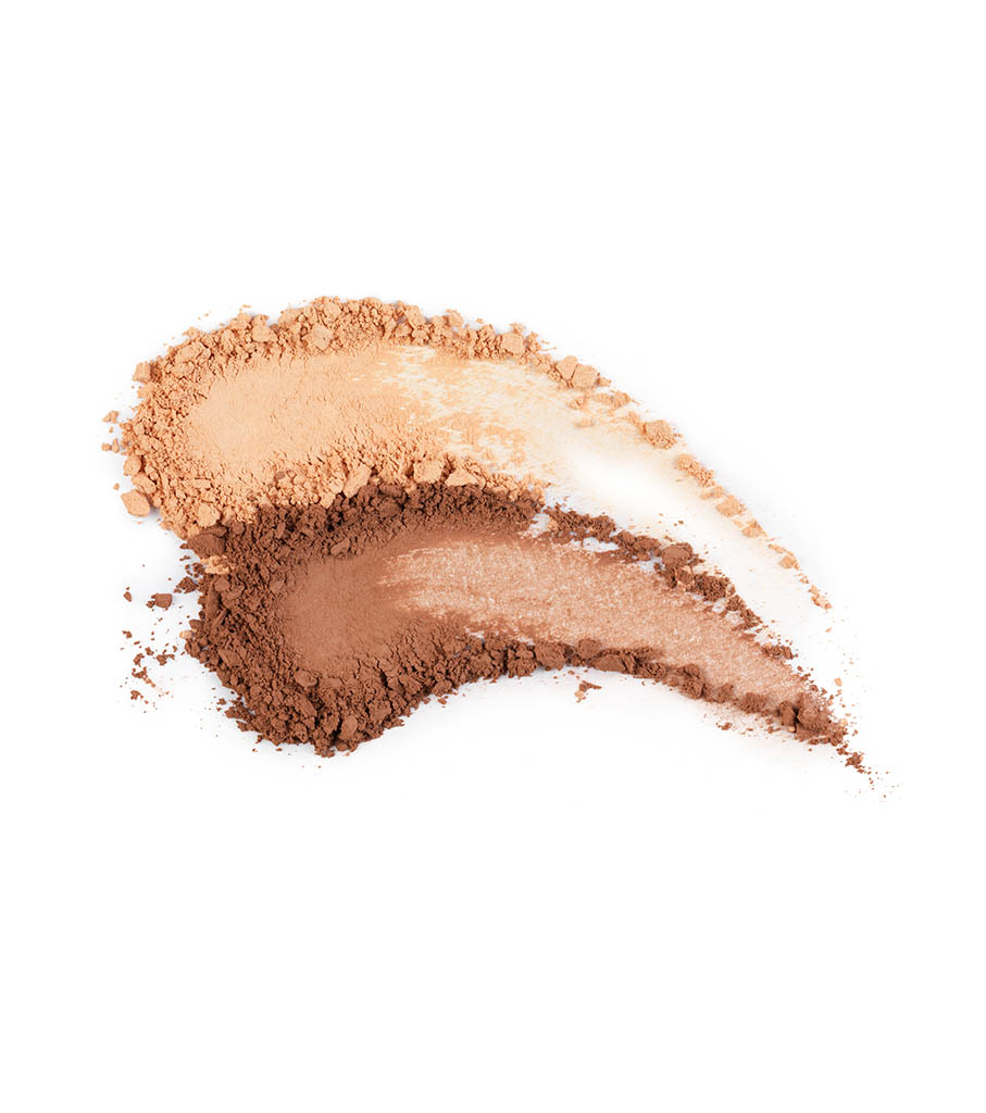 Cosmetics Photography of Makeup powder foundation texture by Packshot Factory