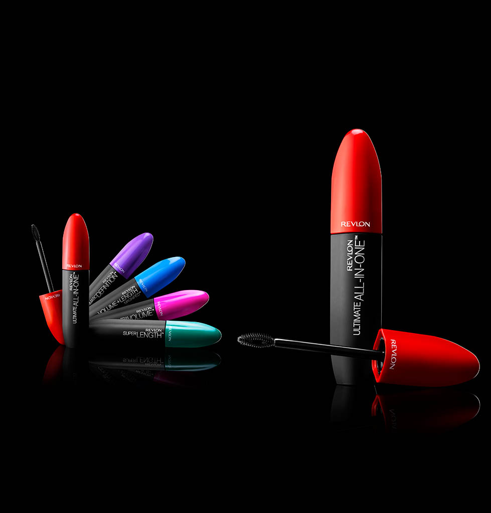 Cosmetics Photography of Revlon mascara by Packshot Factory