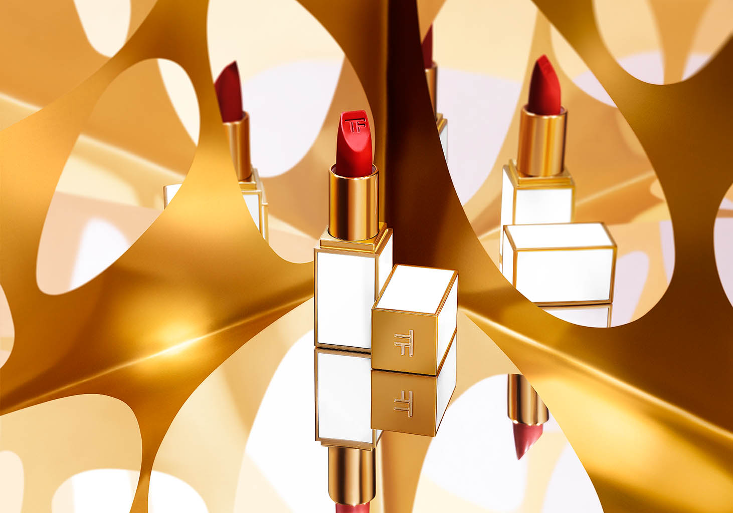 Cosmetics Photography of Tom Ford lipstick by Packshot Factory