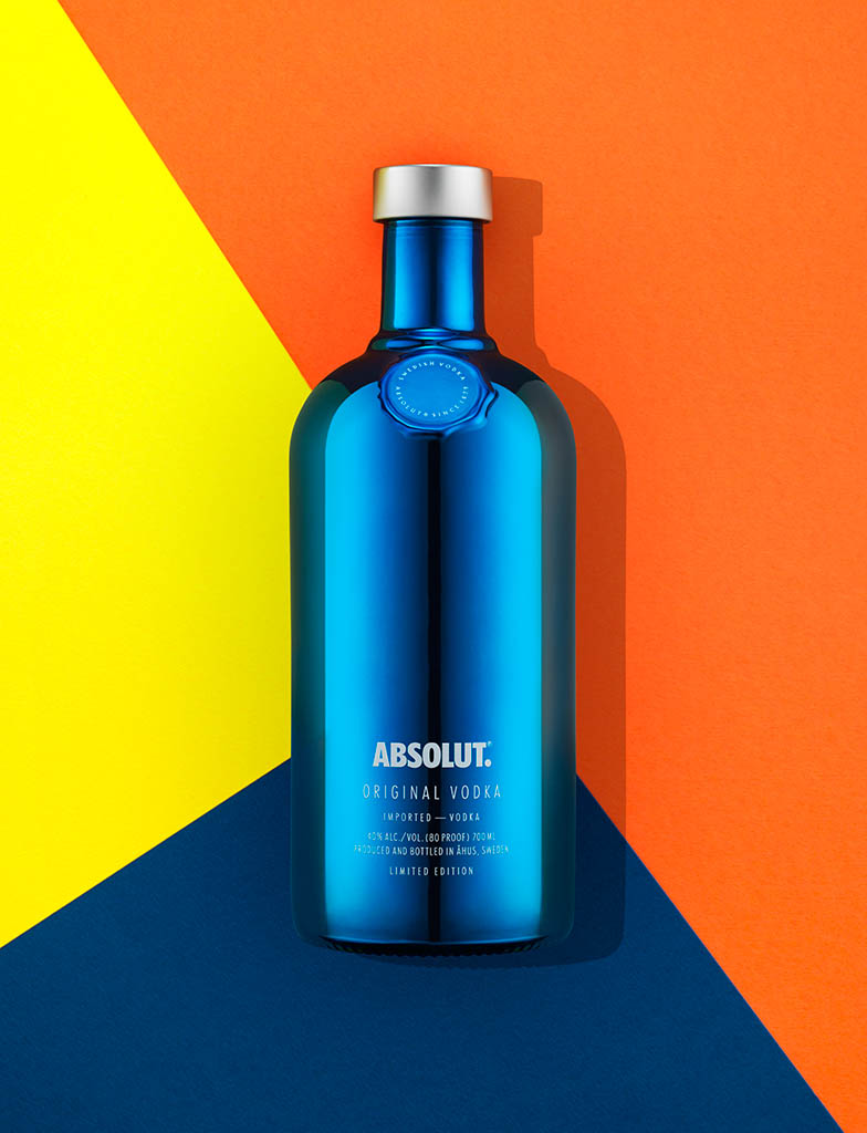 Drinks Photography of Absolut vodka bottle by Packshot Factory