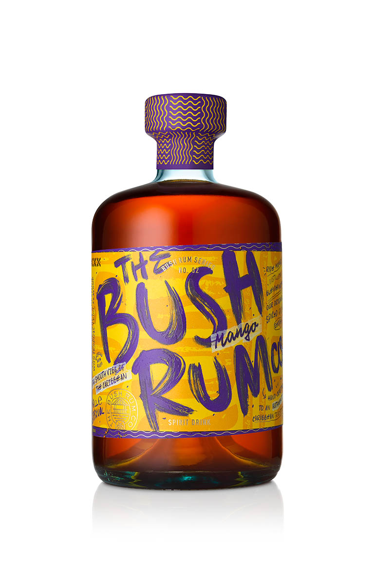 Drinks Photography of Bush Rum bottle by Packshot Factory