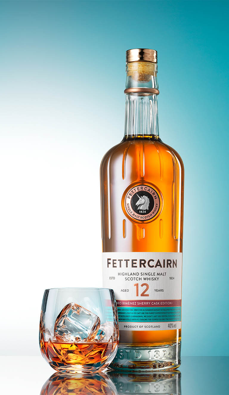 Drinks Photography of Fettercairn Sotch Whisky by Packshot Factory