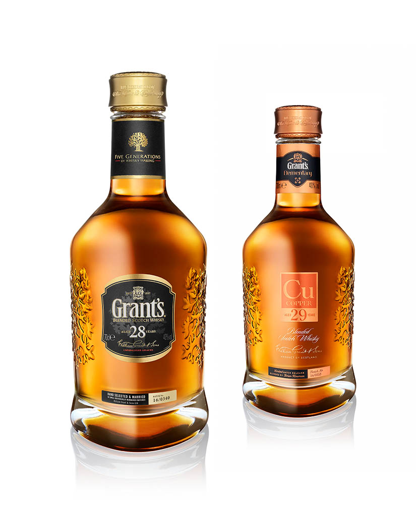 Drinks Photography of Grant's whisky bottle by Packshot Factory