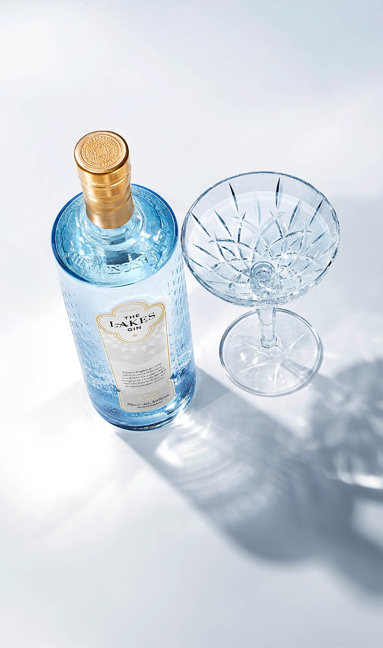 Drinks Photography of Lakes Gin by Packshot Factory