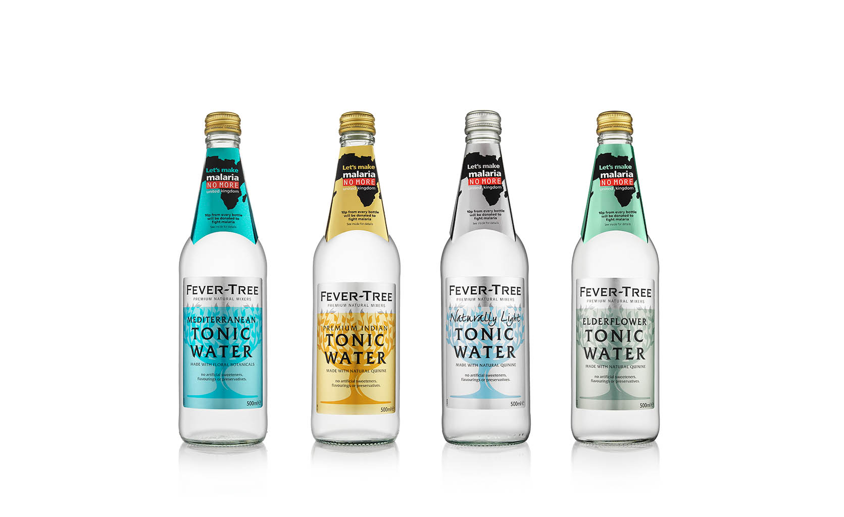 Drinks Photography of Tonic Water bottles by Packshot Factory