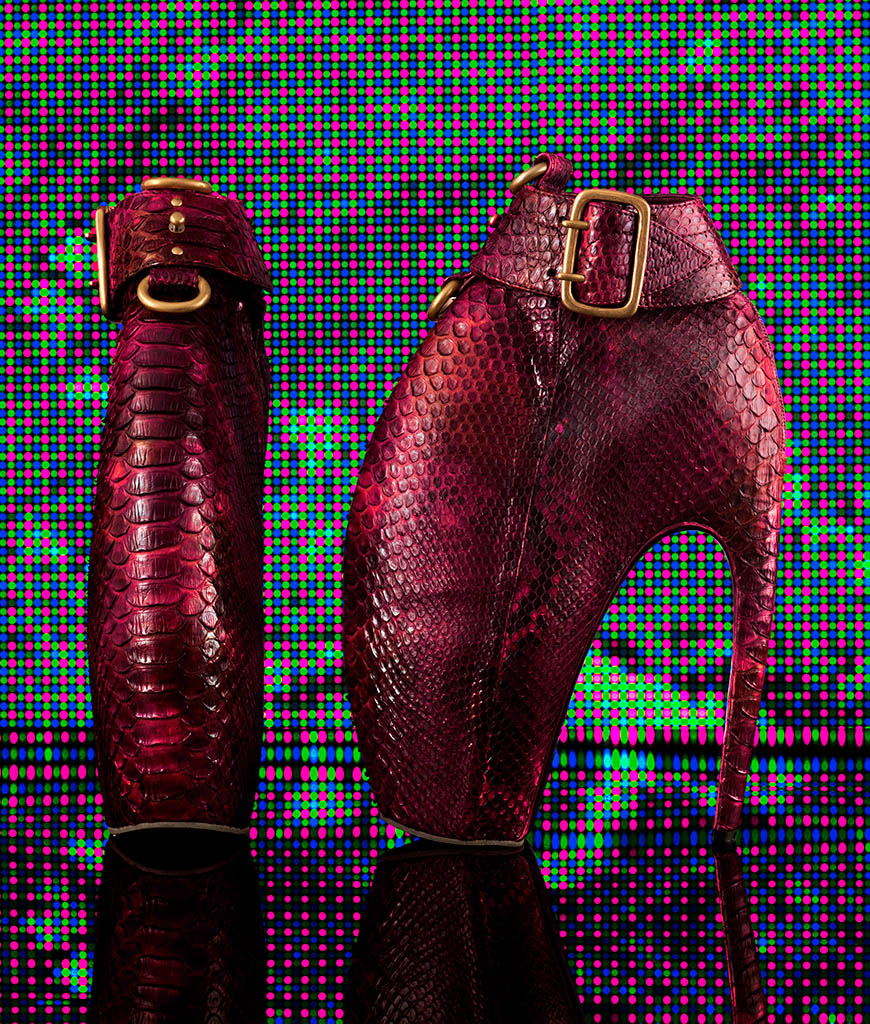 Fashion Photography of Alexander McQueen armadillo boot by Packshot Factory