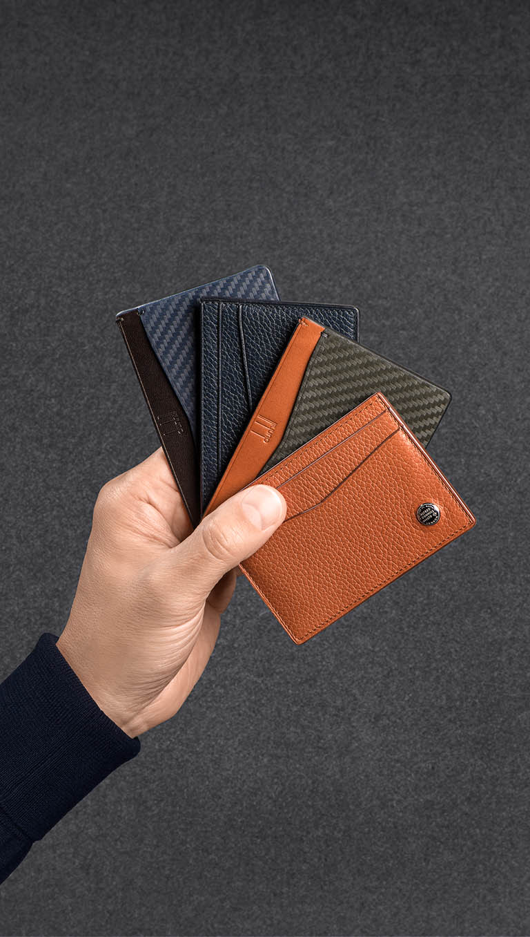 Fashion Photography of Alfred Dunhill leather wallet by Packshot Factory