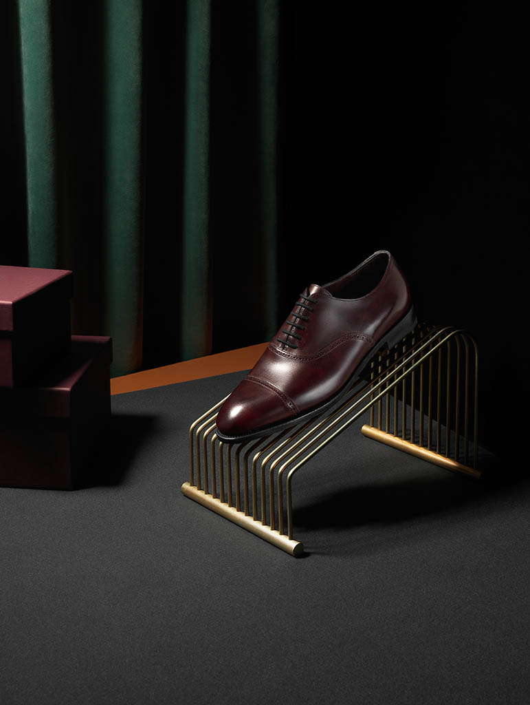 Fashion Photography of John Lobb classic oxford style shoe by Packshot Factory