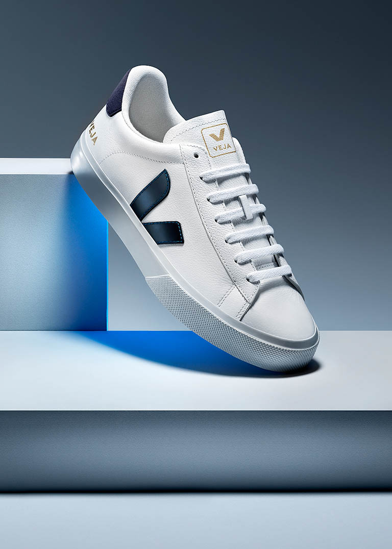 Fashion Photography of Veja trainers by Packshot Factory