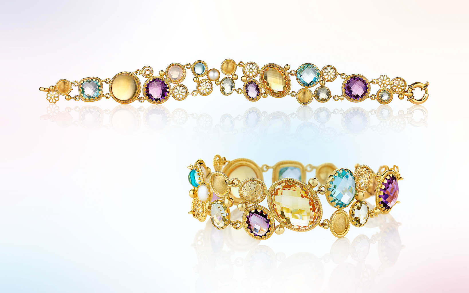 Packshot Factory - Fine jewellery - Bracelet jewellery with gemstones