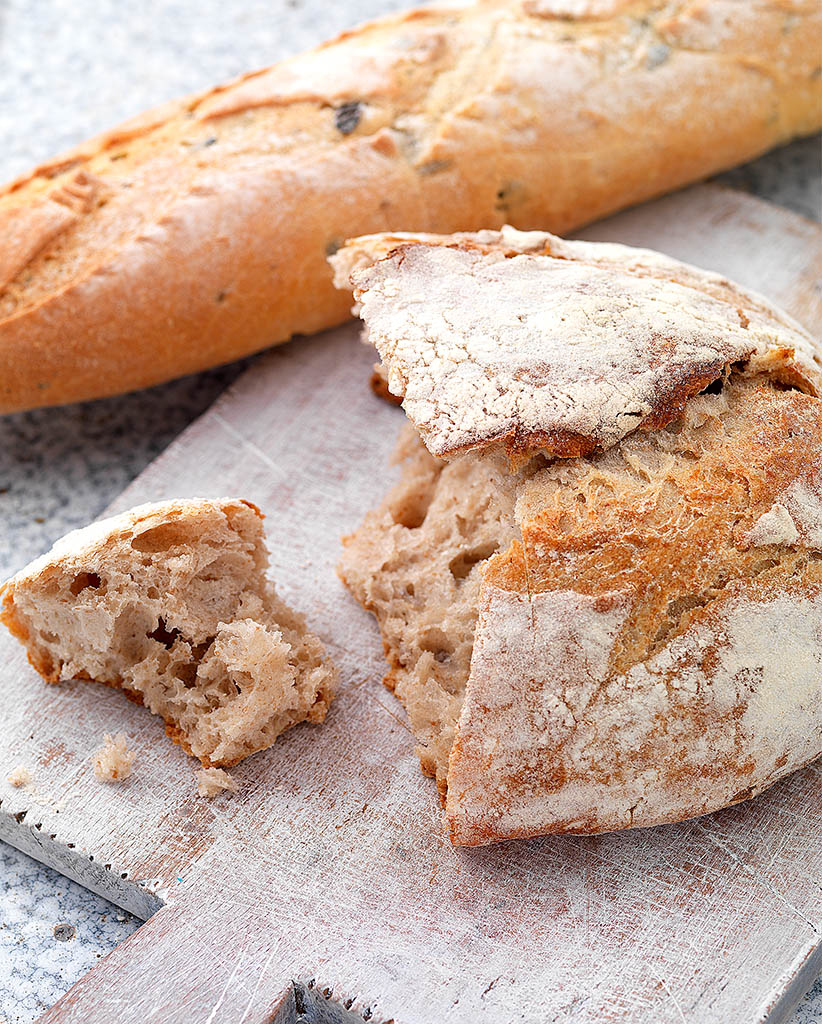 Food Photography of Daylesford Organic bread by Packshot Factory